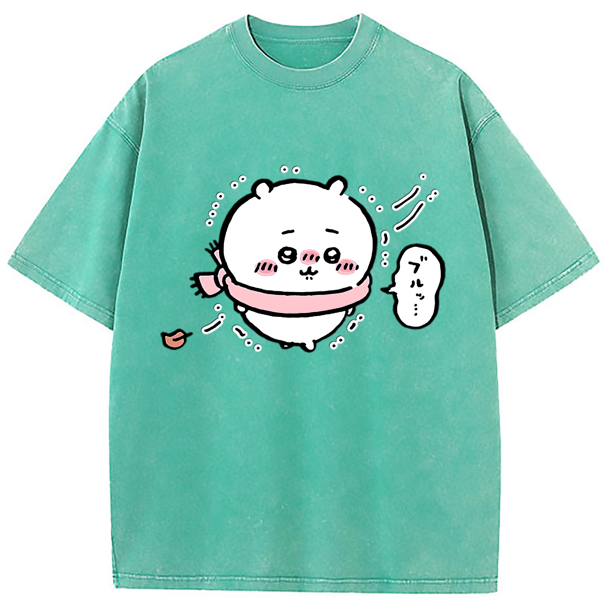 （画像用） ちいかわ ちいかわ Chii-kawa chiikawa 綿100% ヴィンテージ風 半袖Tシャツ（フロントプリント）